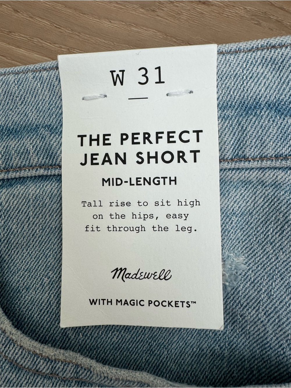 Madewell Women’s Distressed Denim The Perfect Jean Shorts NWT 31 Preppy  Modern - Picture 2 of 6
